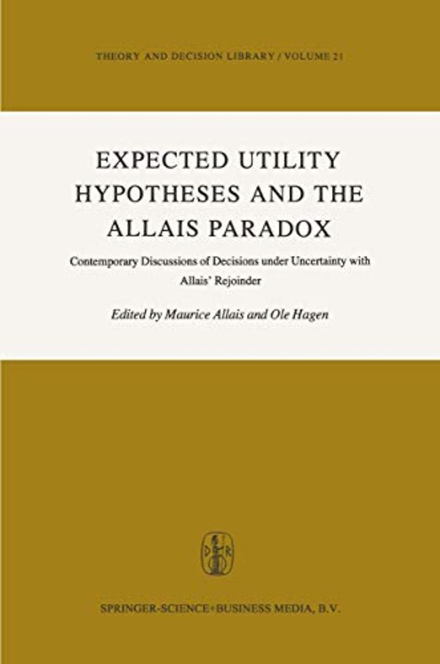 Expected Utility Hypotheses and the Allais Paradox
