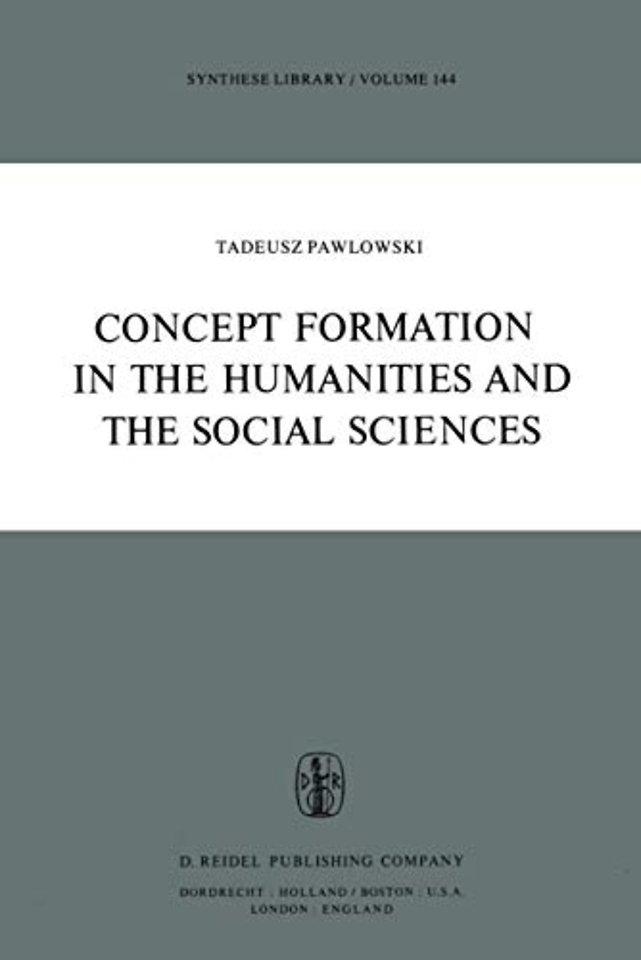 Concept Formation in the Humanities and the Social Sciences