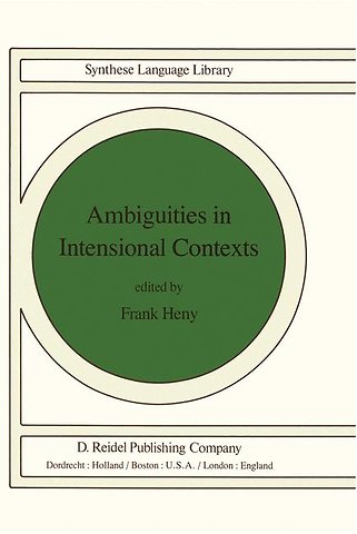 Ambiguities in Intensional Contexts