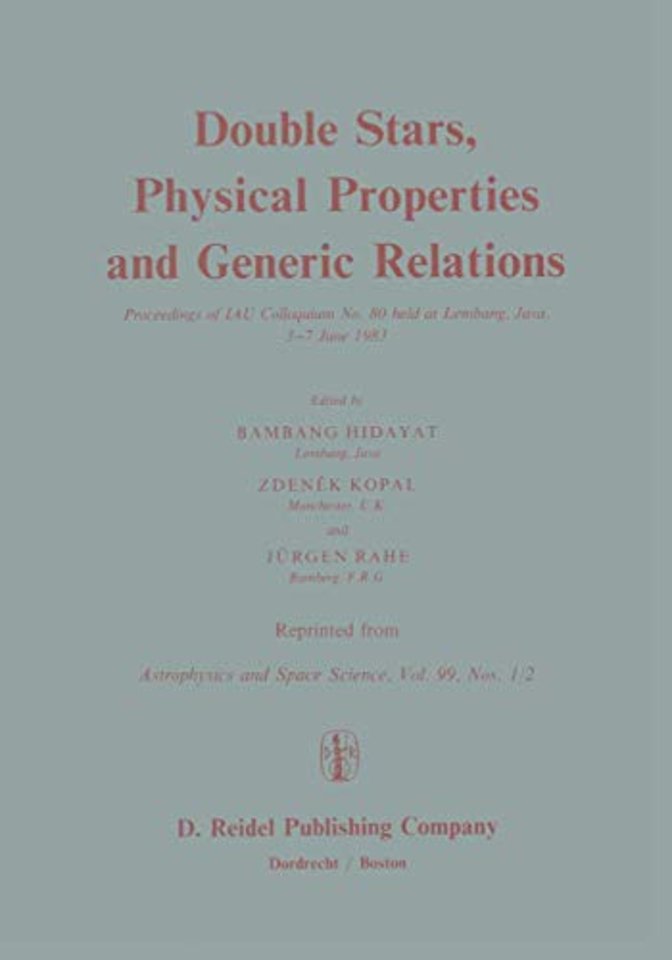 Double Stars, Physical Properties and Generic Relations