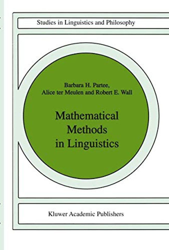 Mathematical Methods in Linguistics