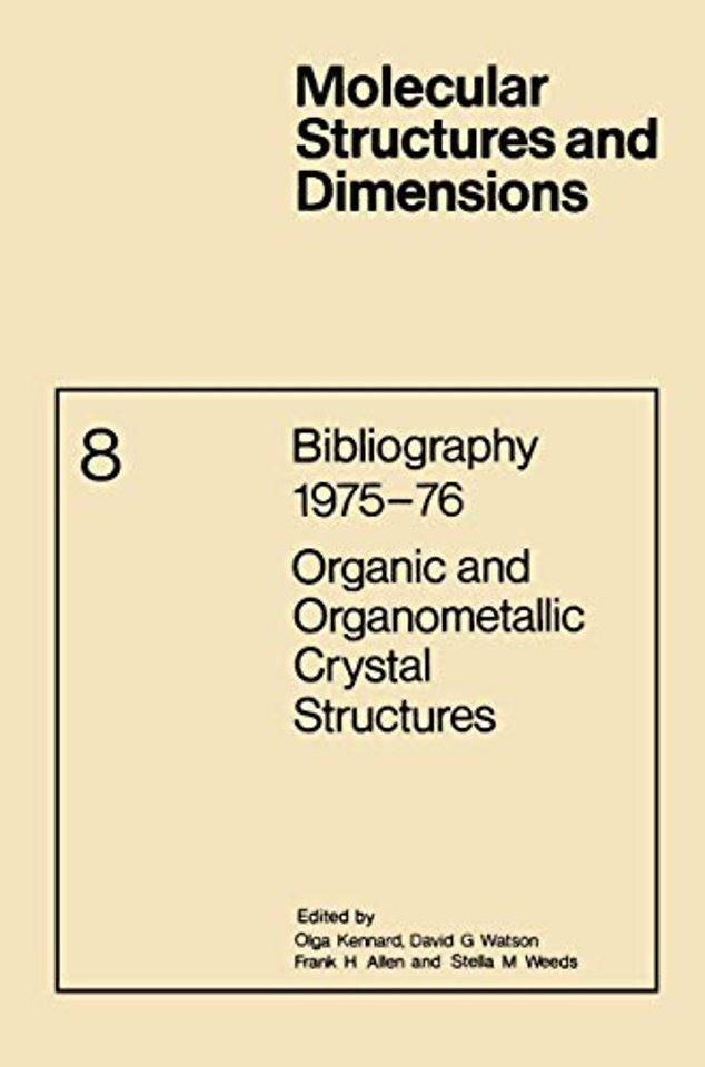 Bibliography 1975–76 Organic and Organometallic Crystal Structures