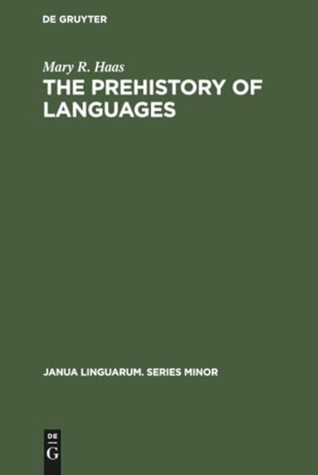 The Prehistory of Languages