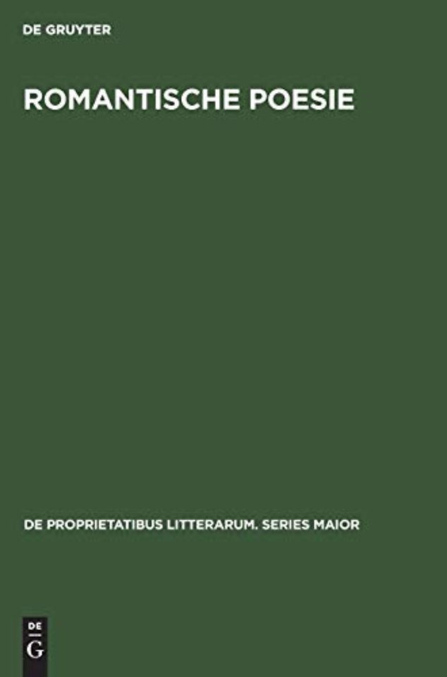 Romantische Poesie – Begriff und Bedeutung bei Friedrich Schlegel