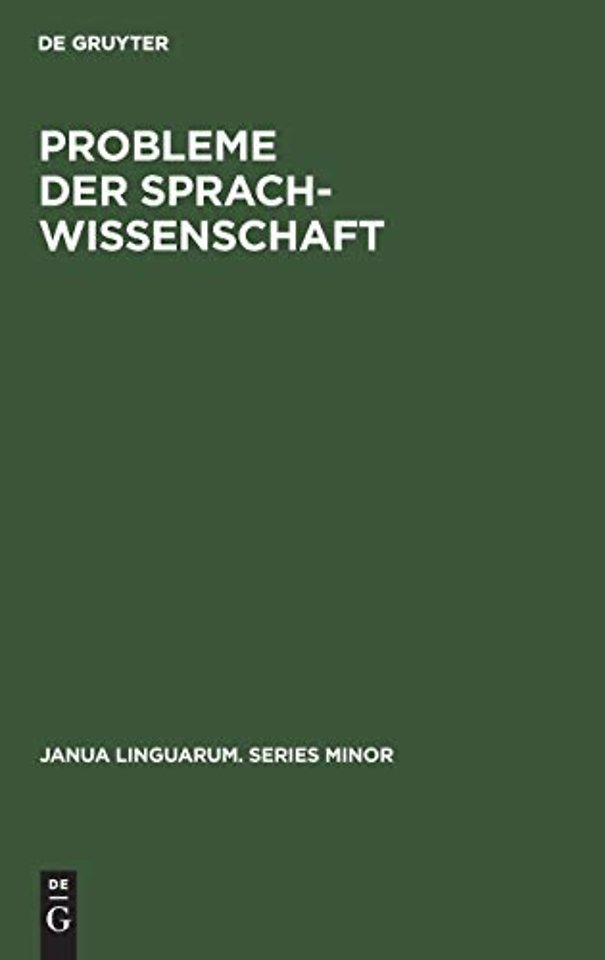 Probleme der Sprachwissenschaft – Beiträge der Linguistik
