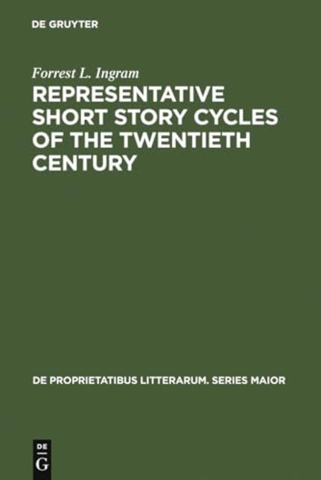 Representative Short Story Cycles of the Twentie – Studies in a Literary Genre
