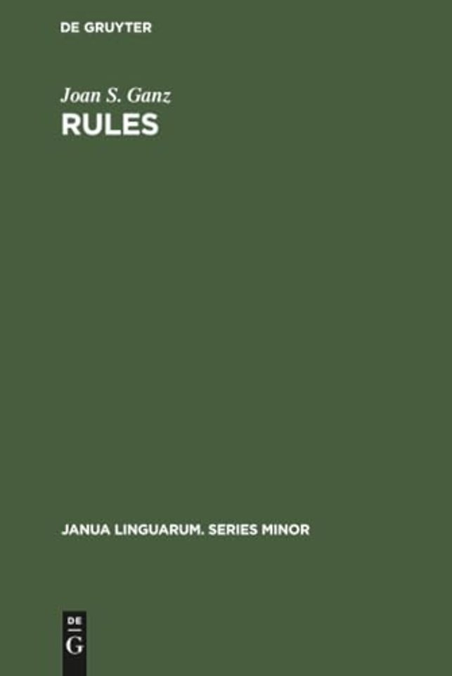 Rules – A Systematic Study