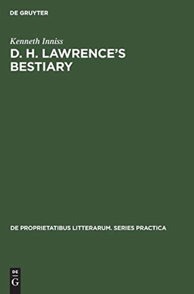 D. H. Lawrence`s Bestiary – A Study of his Use of Animal Trope and Symbol