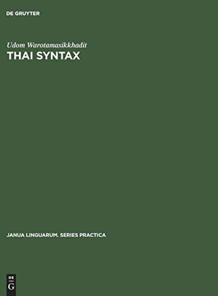 Thai Syntax – An Outline