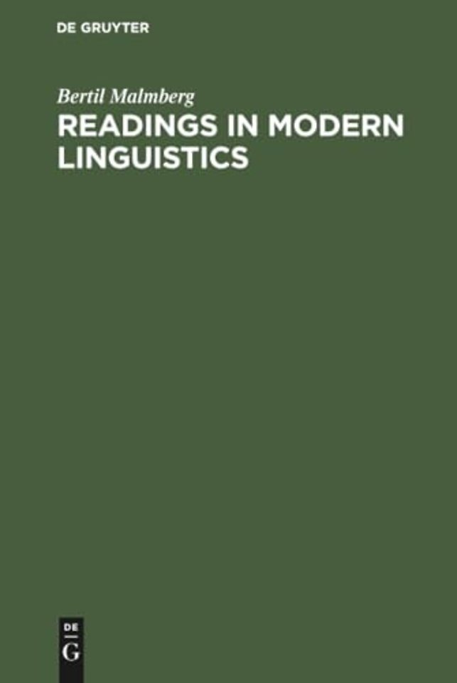 Readings in Modern Linguistics – An Anthology