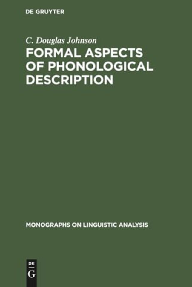 Formal Aspects of Phonological Description