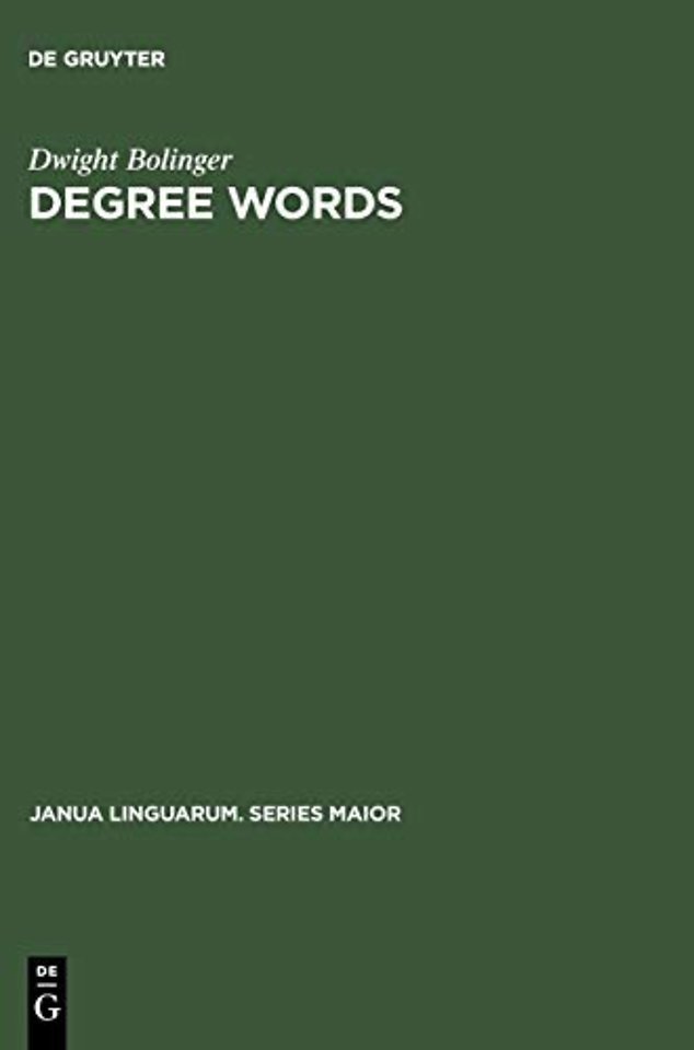 Degree Words