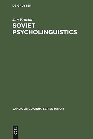 Soviet Psycholinguistics