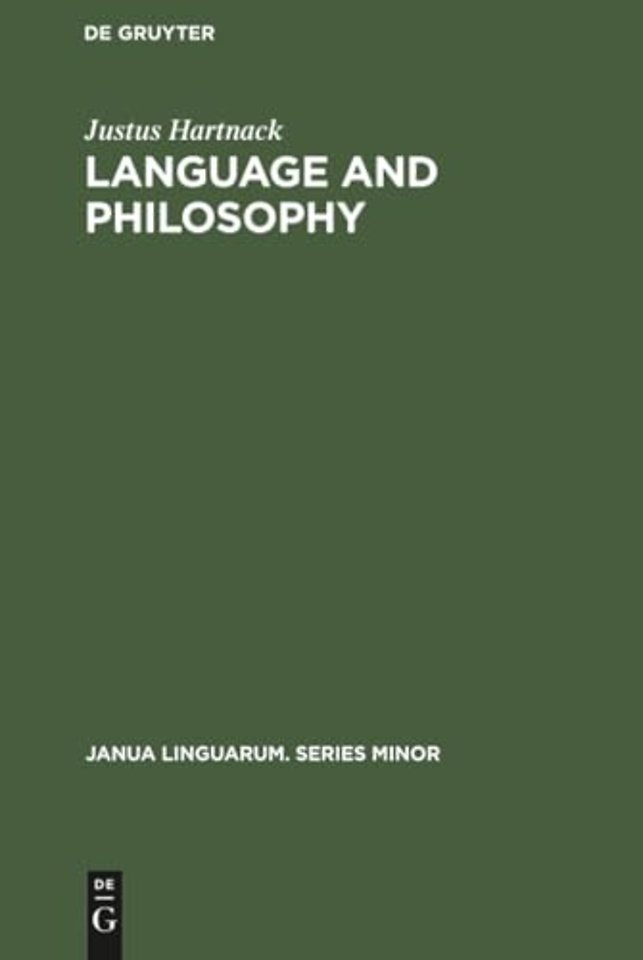 Language and Philosophy