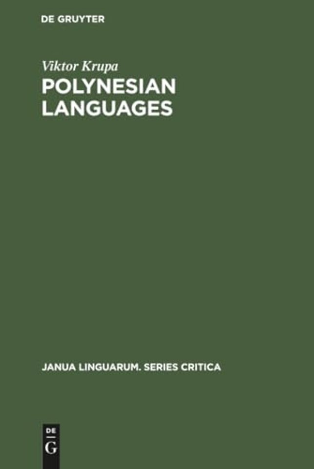Polynesian Languages – A Survey of Research