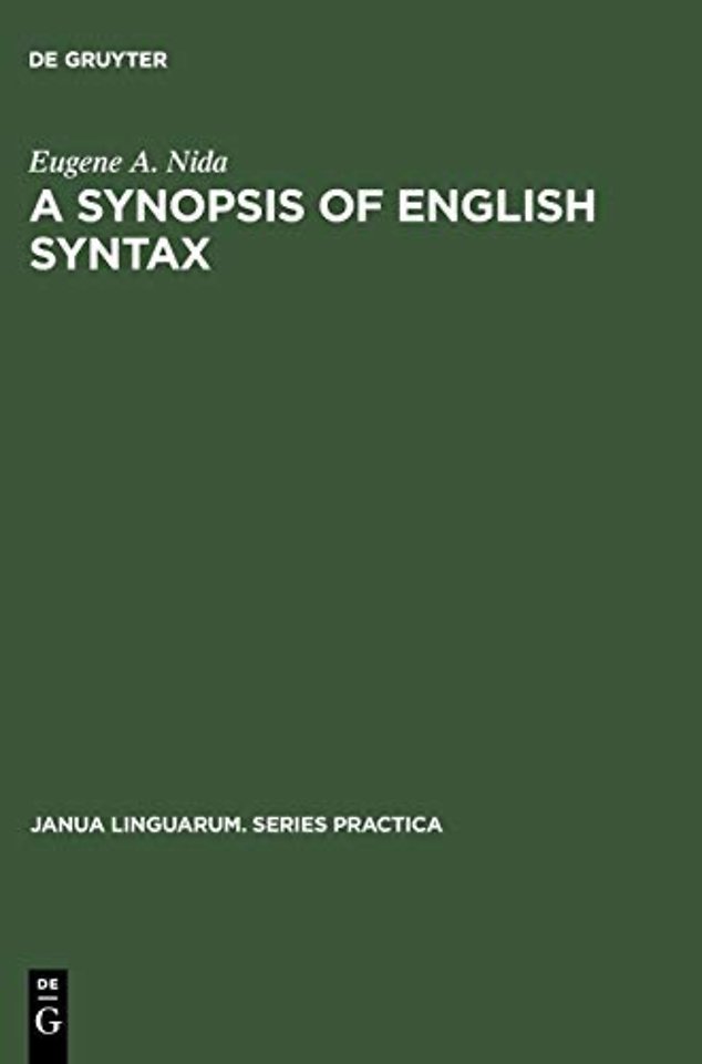 A Synopsis of English Syntax