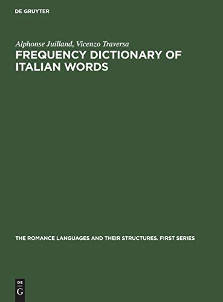 Frequency dictionary of Italian words