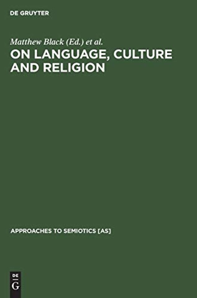 On language, culture and religion – In honor of Eugene A. Nida