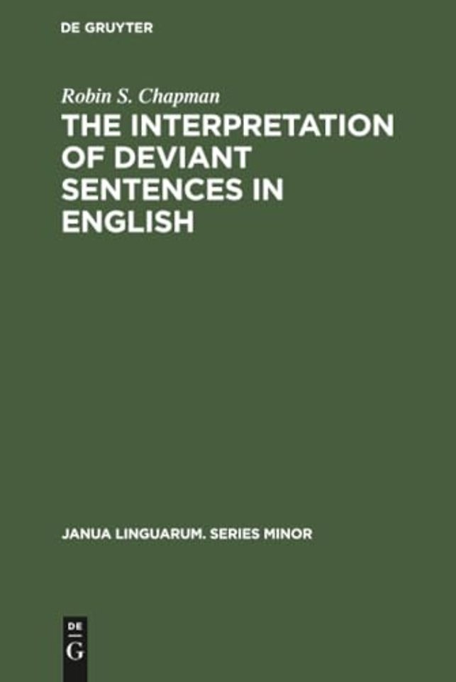 The Interpretation of Deviant Sentences in Engli – A Transformational Approach