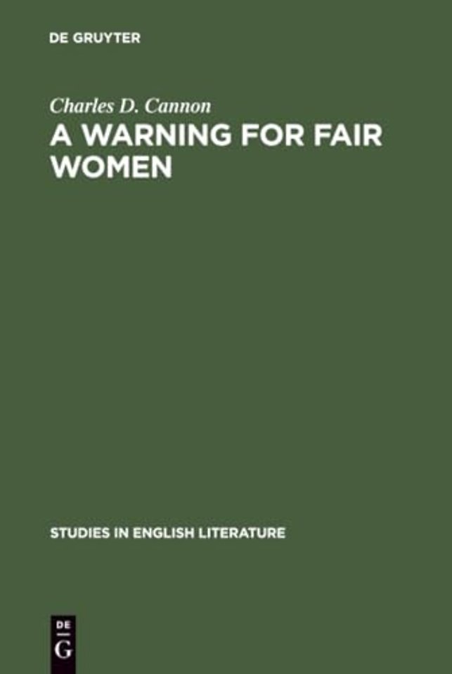 A Warning for Fair Women – A Critical Edition