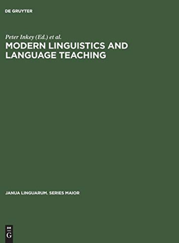Modern Linguistics and Language Teaching – Society for the Popularization of Sciences – T.I.T./Fédération Internationale des Professeurs d