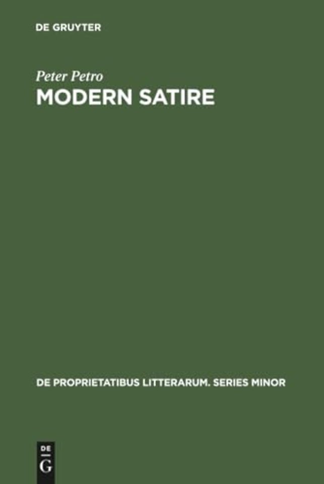 Modern Satire – Four Studies