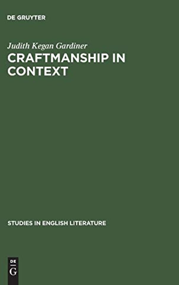 Craftmanship in Context – The Development of Ben Jonson`s Poetry