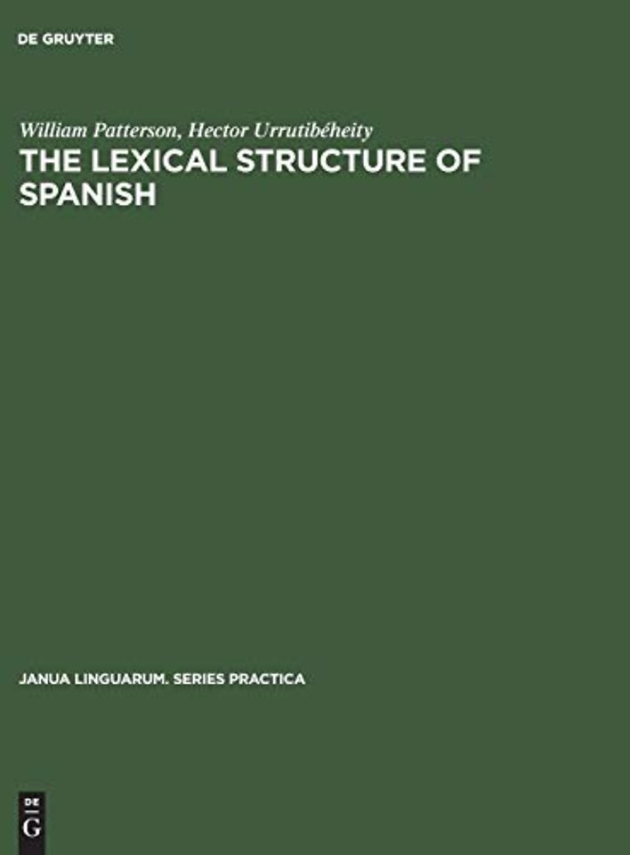 The Lexical Structure of Spanish