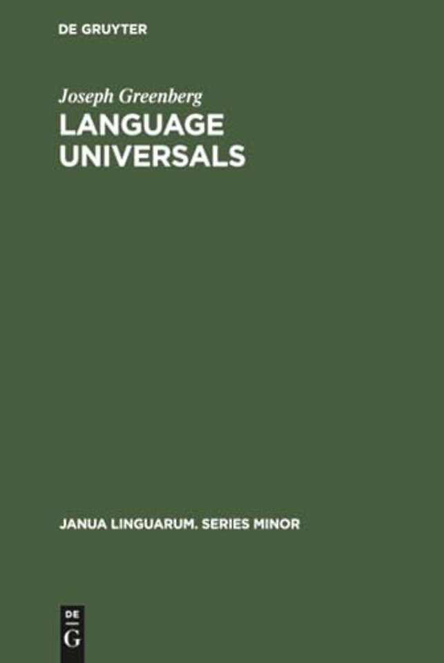Language Universals