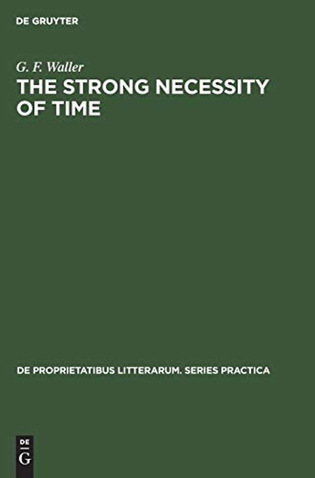 The Strong Necessity of Time – The Philosophy of Time in Shakespeare and Elizabethan Literature