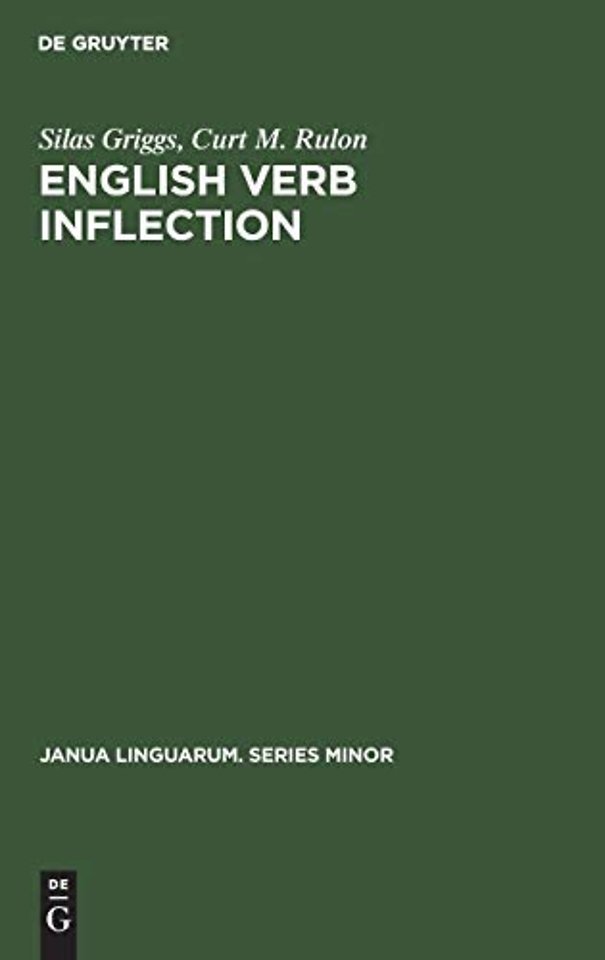 English Verb Inflection – A Generative View