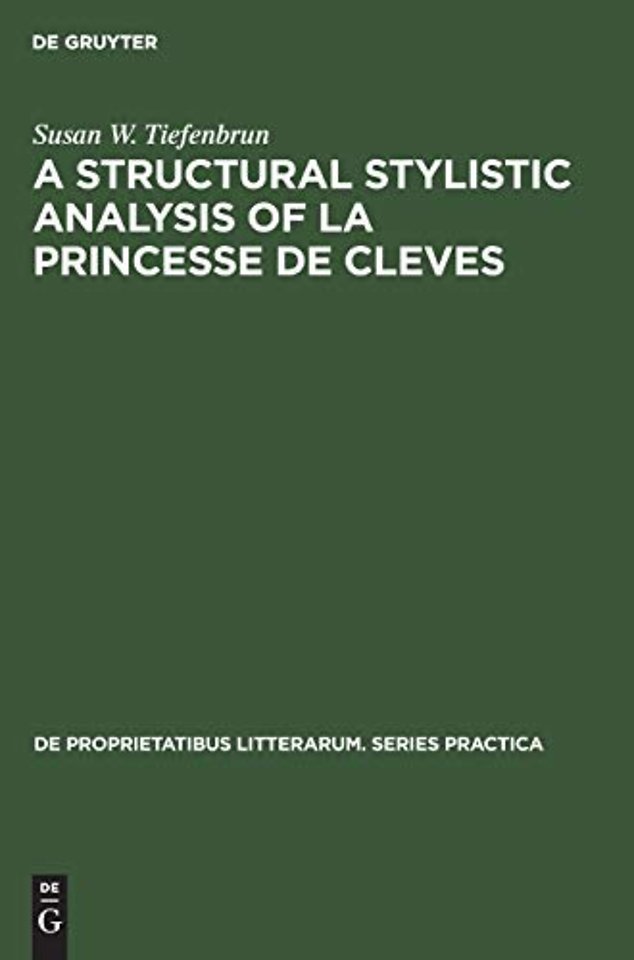 A structural stylistic analysis of La princesse de Cleves