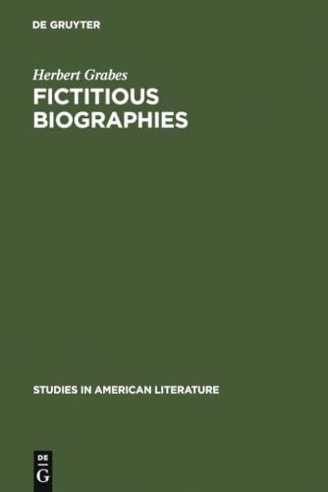 Fictitious Biographies – Vladimir Nabokov`s English Novels