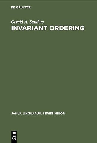 Invariant Ordering