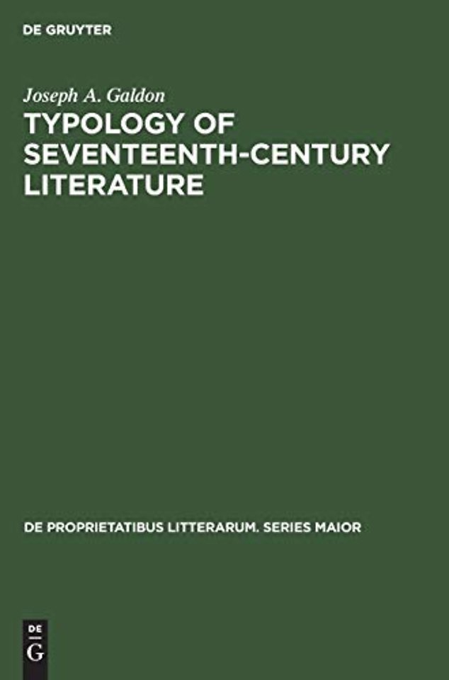 Typology of Seventeenth–Century Literature