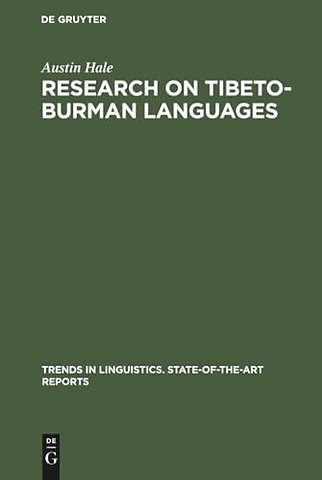 Research on Tibeto–Burman Languages