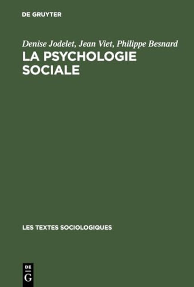 La psychologie sociale – Une discipline en mouvement