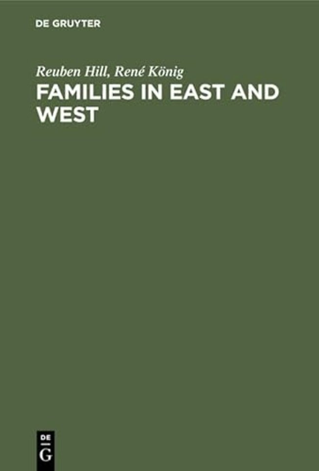 Families in East and West – Socialization process and kinship ties