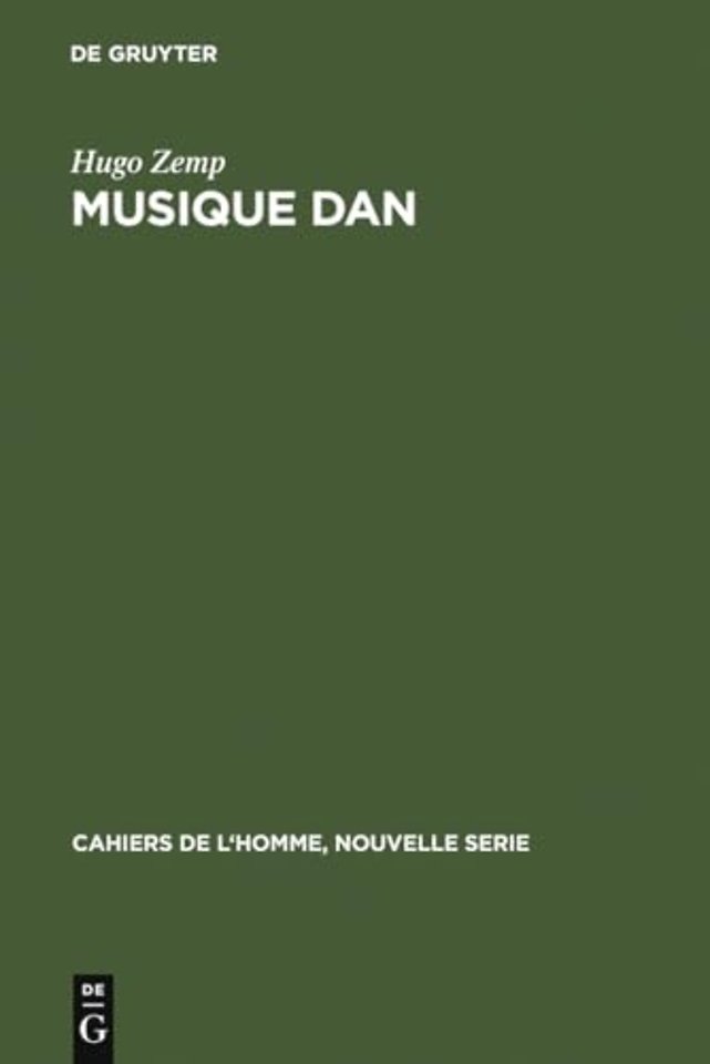 Musique Dan – La musique dans la pensée et la vie sociale d`une société africaine