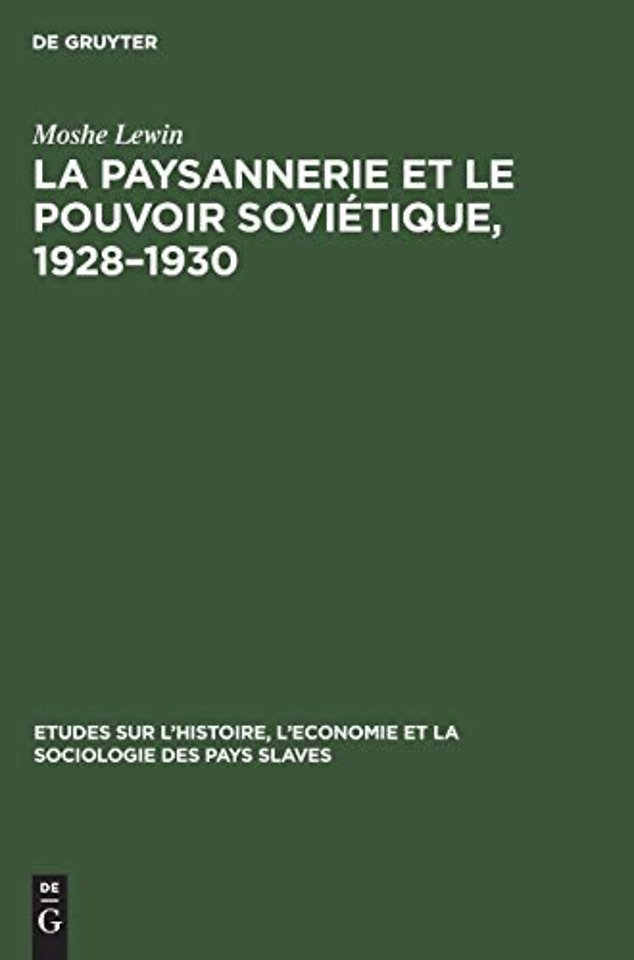 La paysannerie et le pouvoir soviétique, 1928–1930