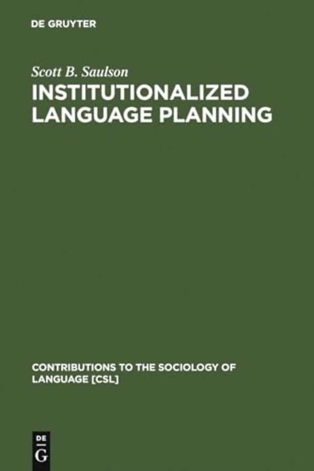 Institutionalized Language Planning – Documents and Analysis of Revival of Hebrew