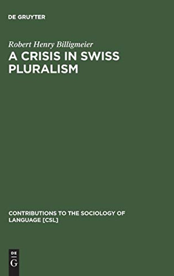 A Crisis in Swiss pluralism – The Romansh and their relations with the German– and Italian–Swiss in the perspective of a millenium