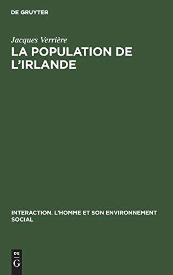 La population de l`Irlande