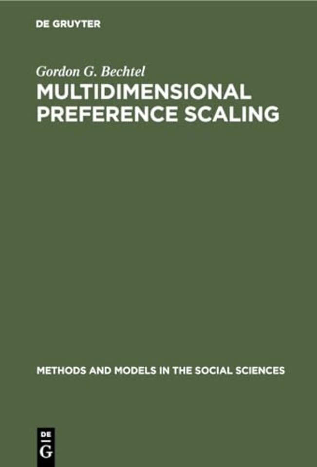 Multidimensional preference scaling