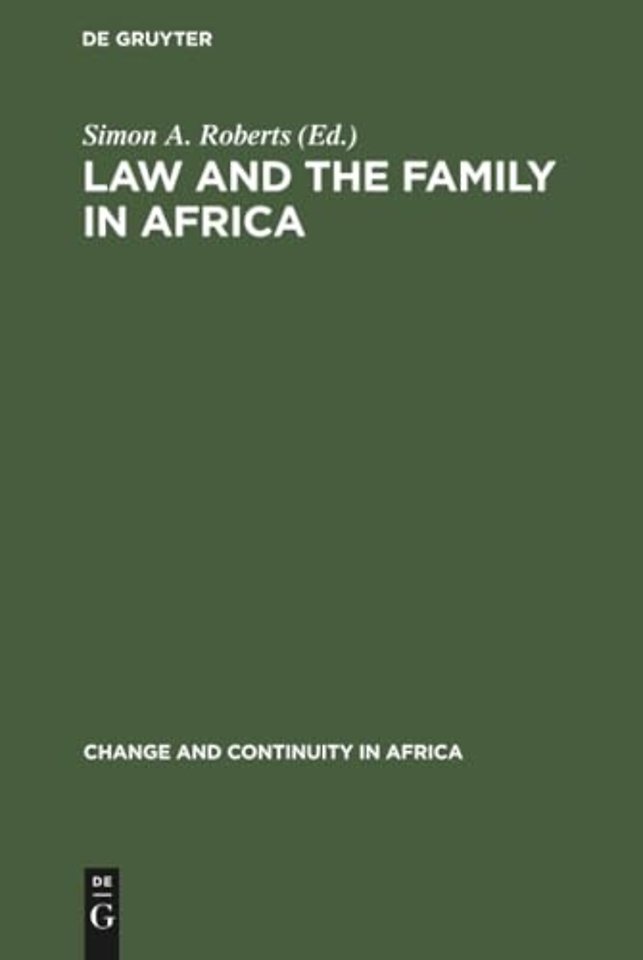 Law and the Family in Africa
