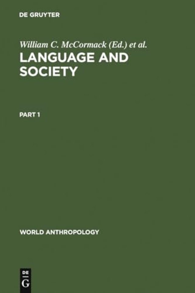 Language and Society – Anthropological Issues