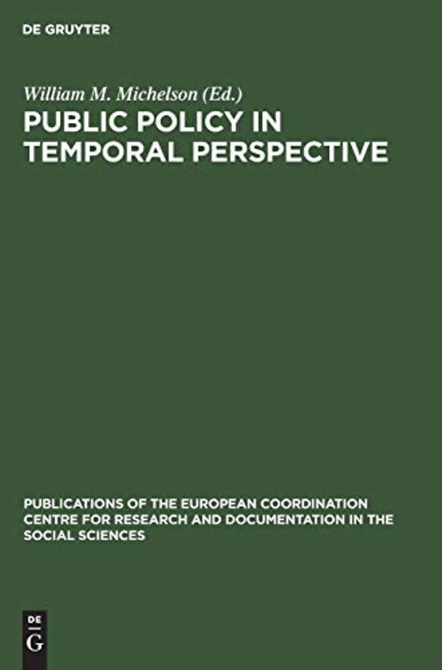 Public policy in temporal perspective – Report on the Workshop on the application of time–budget research to policy questions in urban and regional