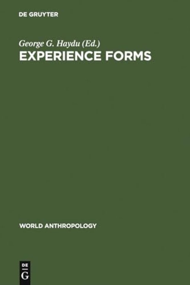Experience Forms – Their Cultural and Individual Place and Function