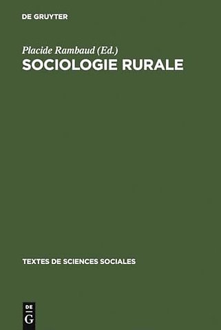 Sociologie rurale – Recueil de textes