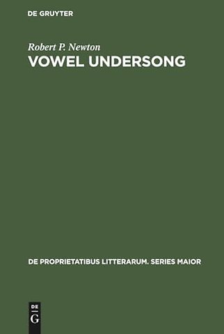 Vowel undersong – Studies of vocalic timbre and chroneme patterning in German lyric poetry